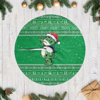 Funny Christmas Portland Frog Protest Tree Skirt Merry Frog-mas - Wonder Print Shop