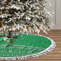 Funny Christmas Portland Frog Protest Tree Skirt Merry Frog-mas - Wonder Print Shop