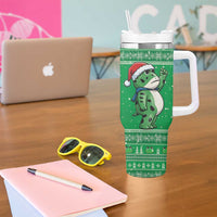 Funny Christmas Portland Frog Protest Tumbler With Handle Merry Frog-mas - Wonder Print Shop