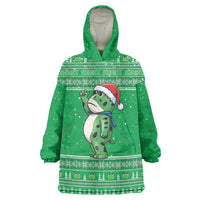 Funny Christmas Portland Frog Protest Wearable Blanket Hoodie Merry Frog-mas - Wonder Print Shop