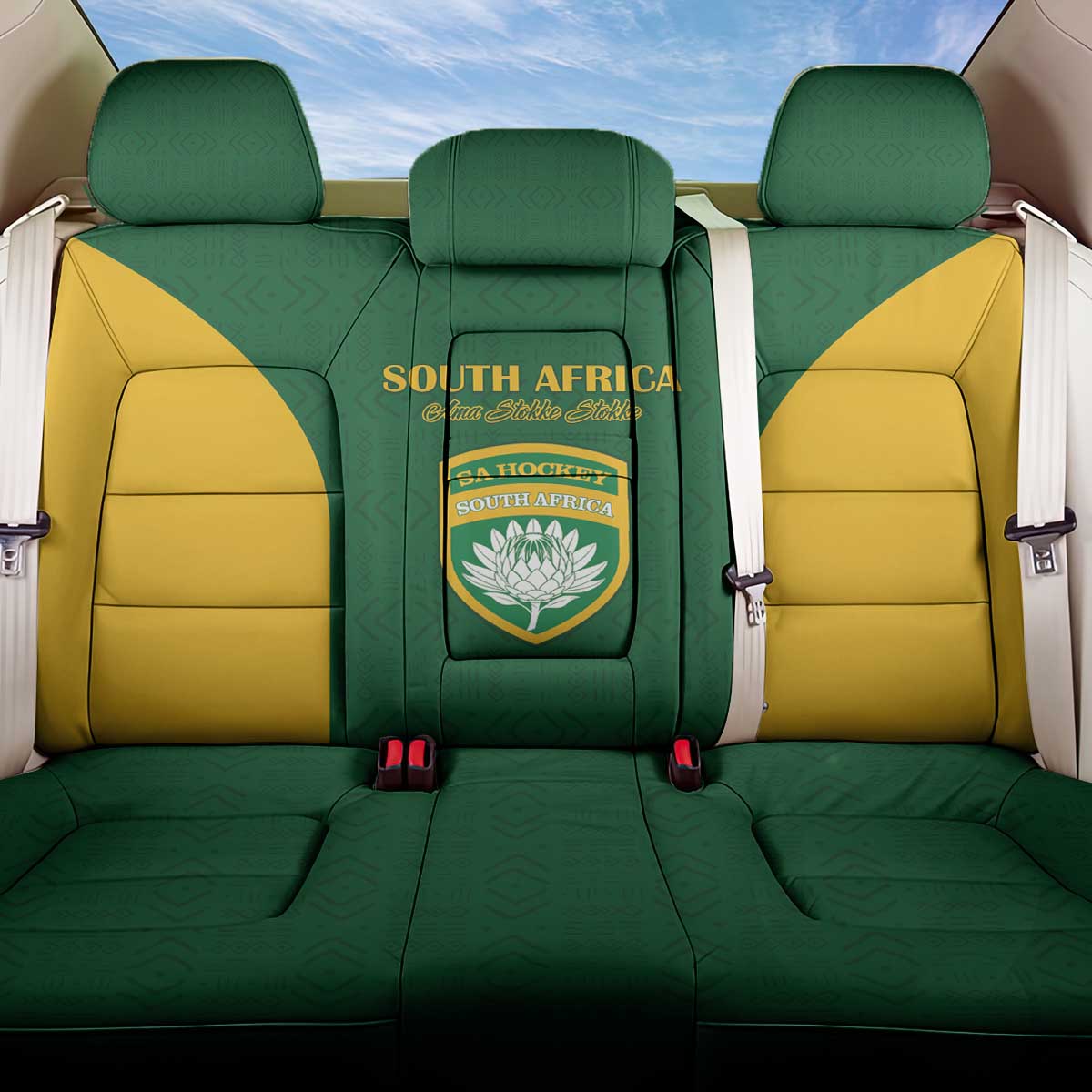South Africa Hockey Back Car Seat Cover Go Ama Stokke Stokke Go - Wonder Print Shop