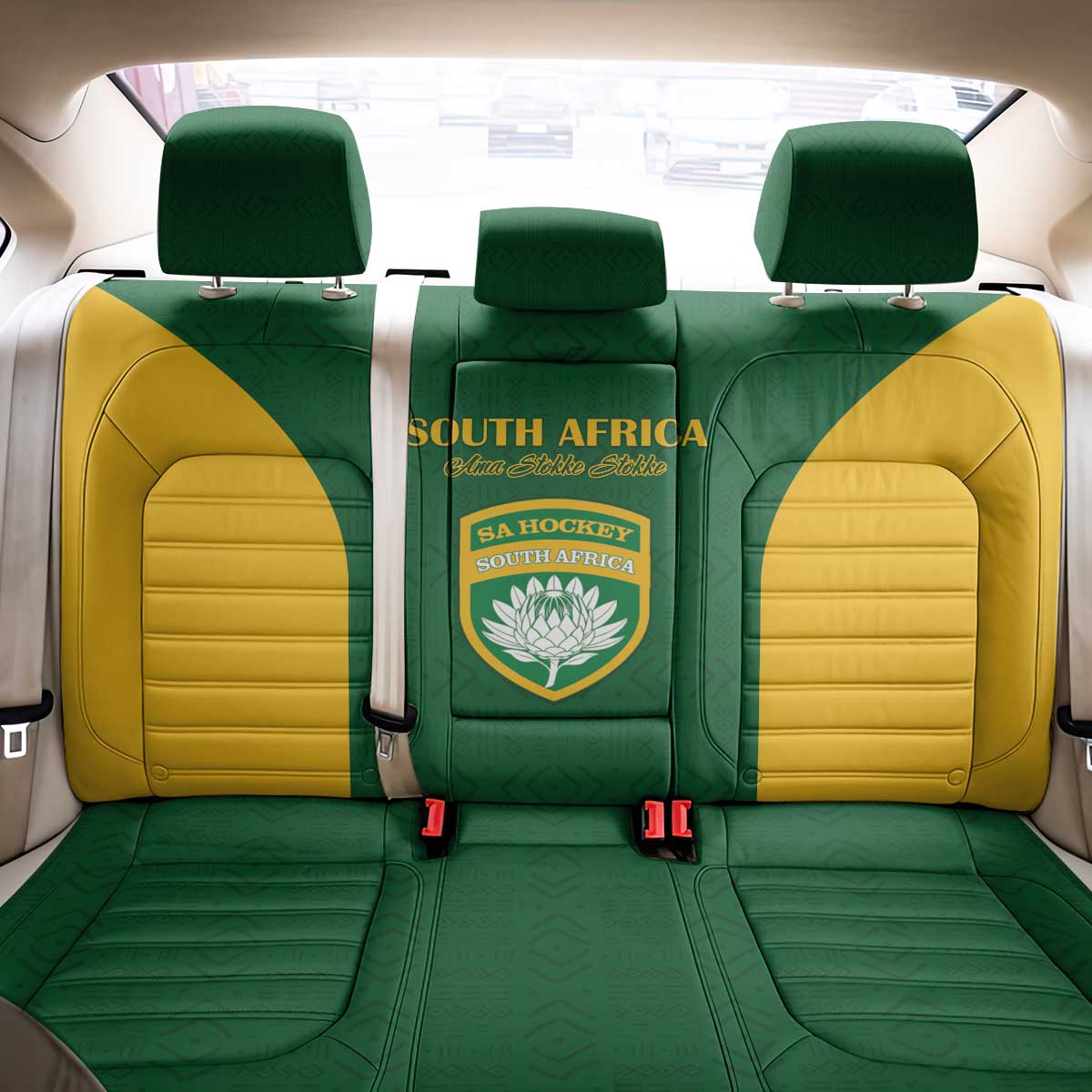 South Africa Hockey Back Car Seat Cover Go Ama Stokke Stokke Go - Wonder Print Shop