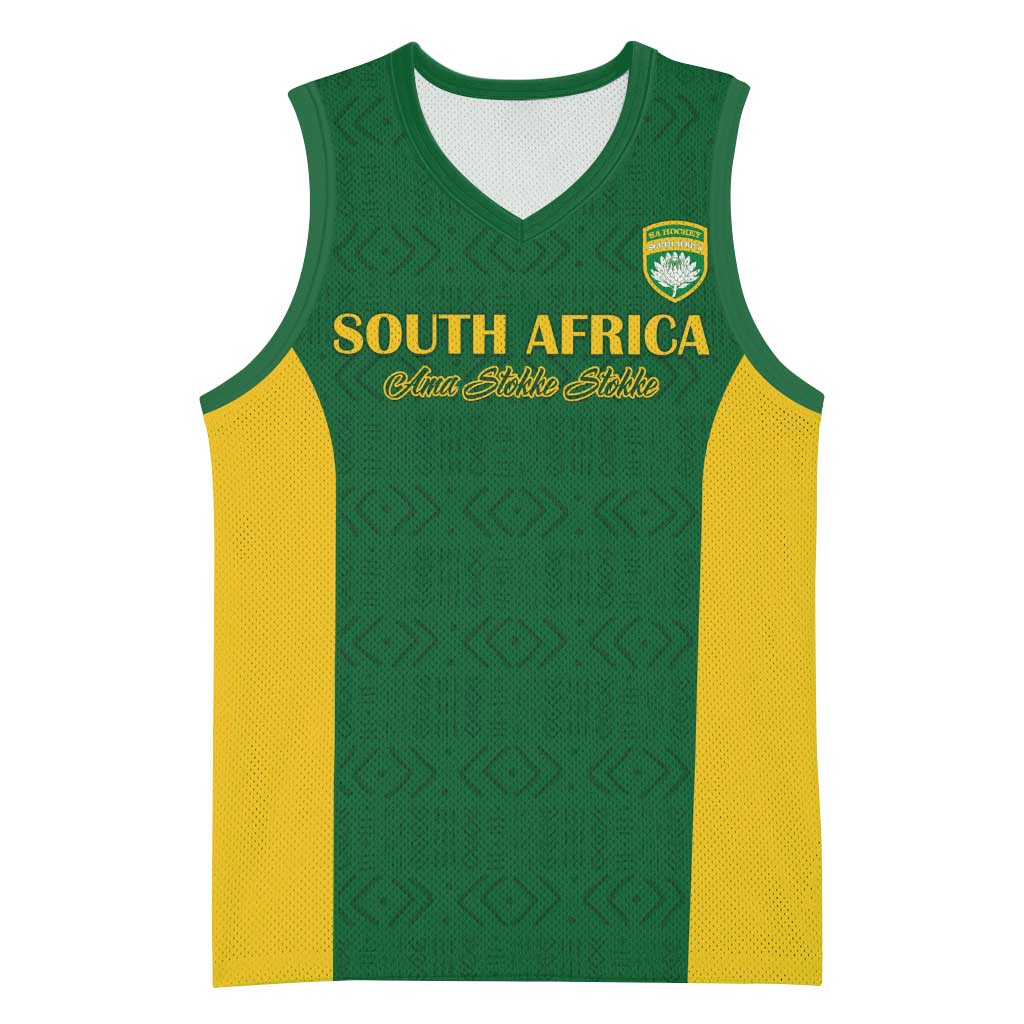 South Africa Hockey Custom Basketball Jersey Go Ama Stokke Stokke Go - Wonder Print Shop
