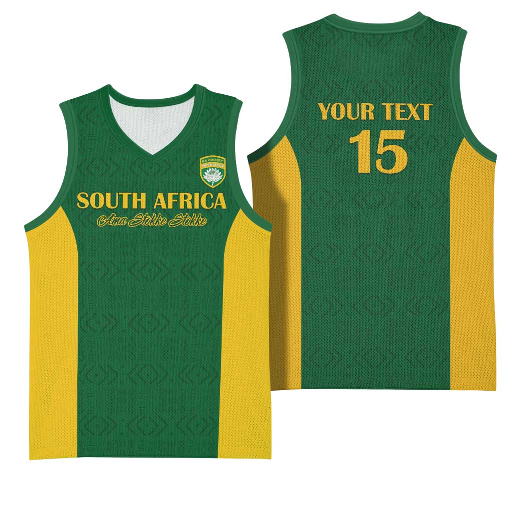 South Africa Hockey Custom Basketball Jersey Go Ama Stokke Stokke Go - Wonder Print Shop