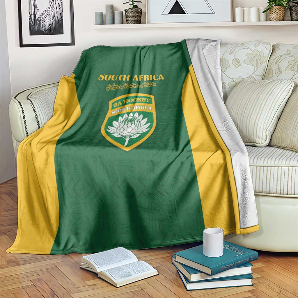 South Africa Hockey Blanket Go Ama Stokke Stokke Go - Wonder Print Shop