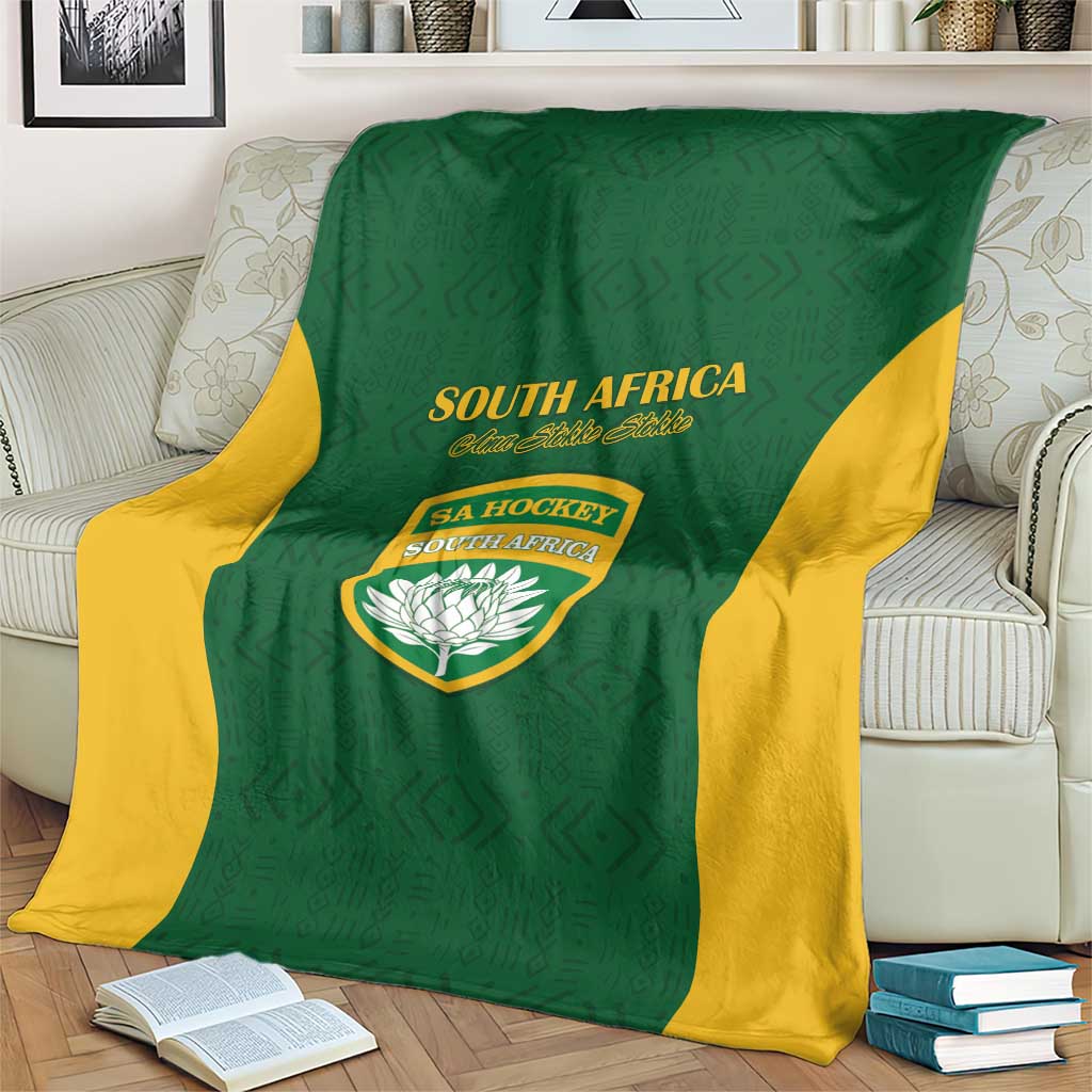 South Africa Hockey Blanket Go Ama Stokke Stokke Go - Wonder Print Shop