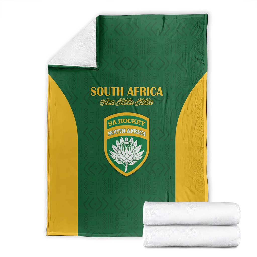 South Africa Hockey Blanket Go Ama Stokke Stokke Go - Wonder Print Shop