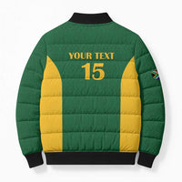 South Africa Hockey Custom Bomber Puffer Jacket Go Ama Stokke Stokke Go - Wonder Print Shop