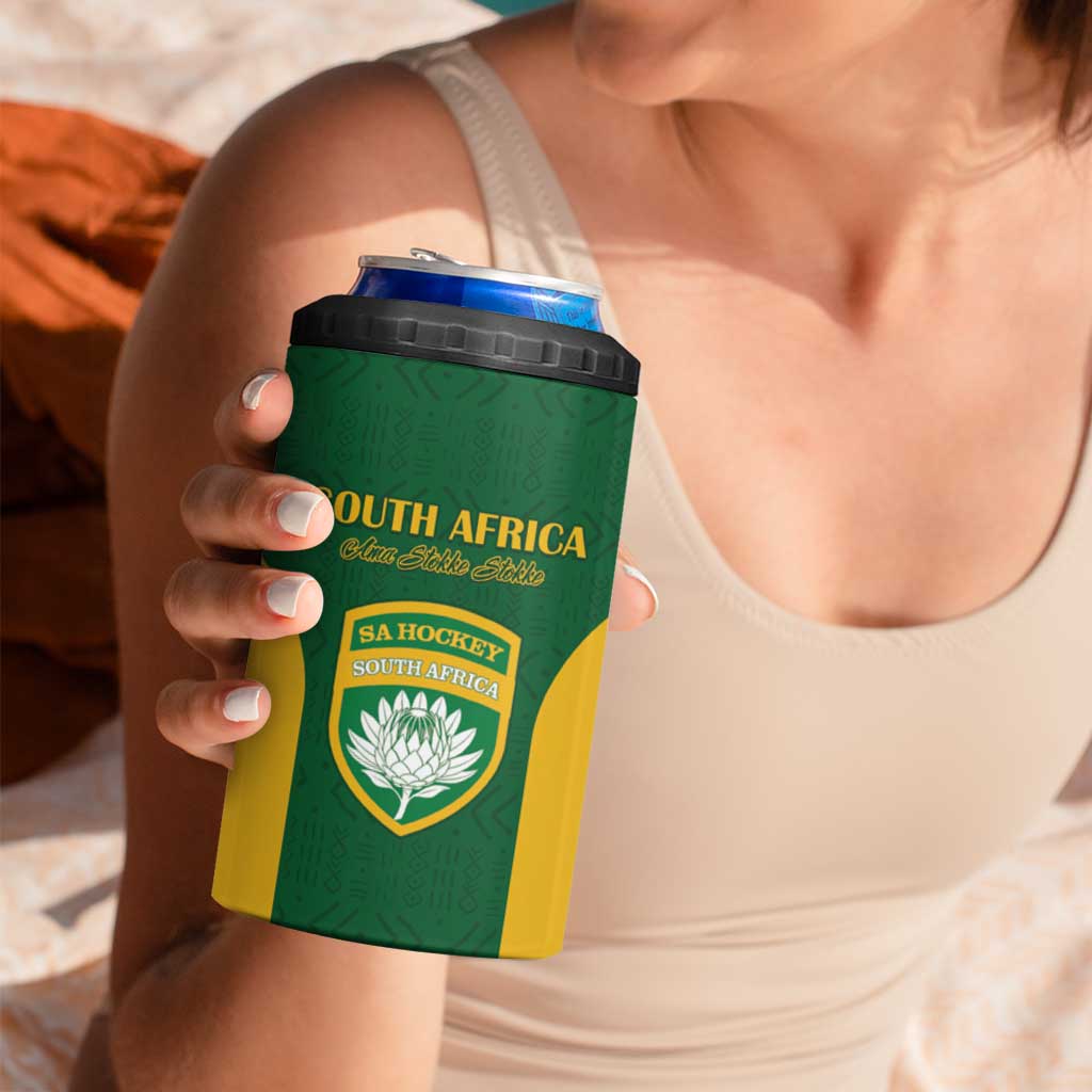 South Africa Hockey Custom 4 in 1 Can Cooler Tumbler Go Ama Stokke Stokke Go - Wonder Print Shop