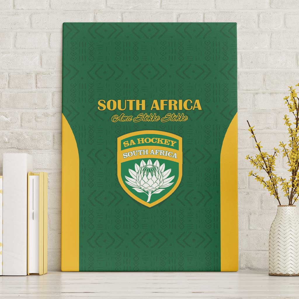 South Africa Hockey Canvas Wall Art Go Ama Stokke Stokke Go - Wonder Print Shop