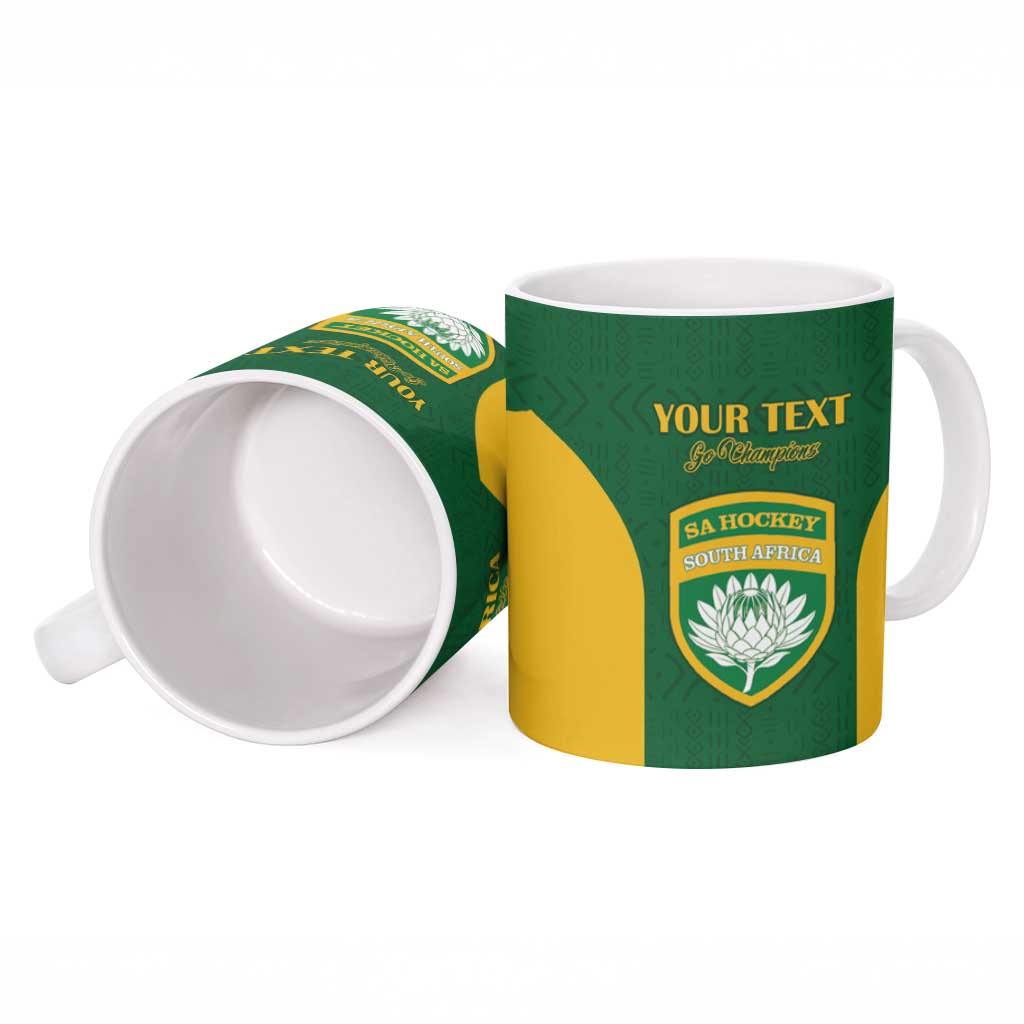 South Africa Hockey Custom Ceramic Mug Go Ama Stokke Stokke Go - Wonder Print Shop