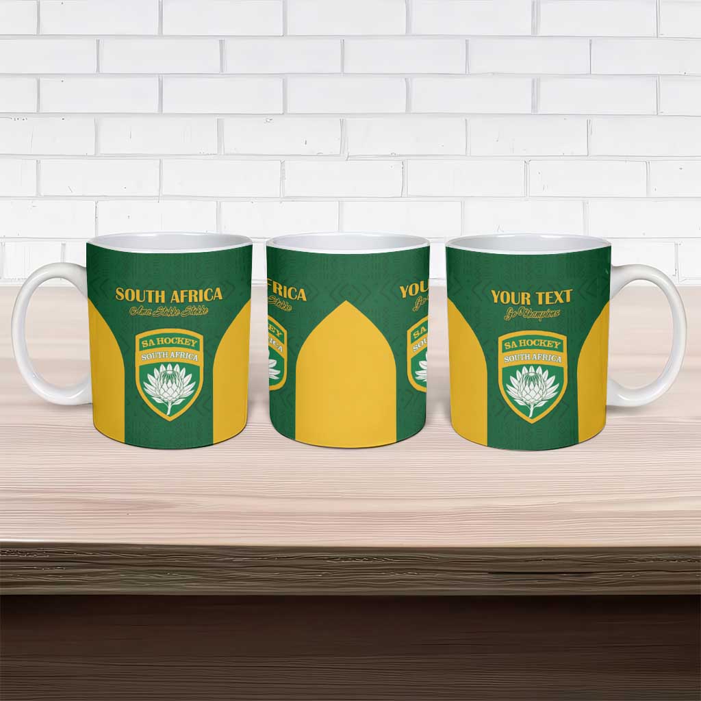 South Africa Hockey Custom Ceramic Mug Go Ama Stokke Stokke Go - Wonder Print Shop