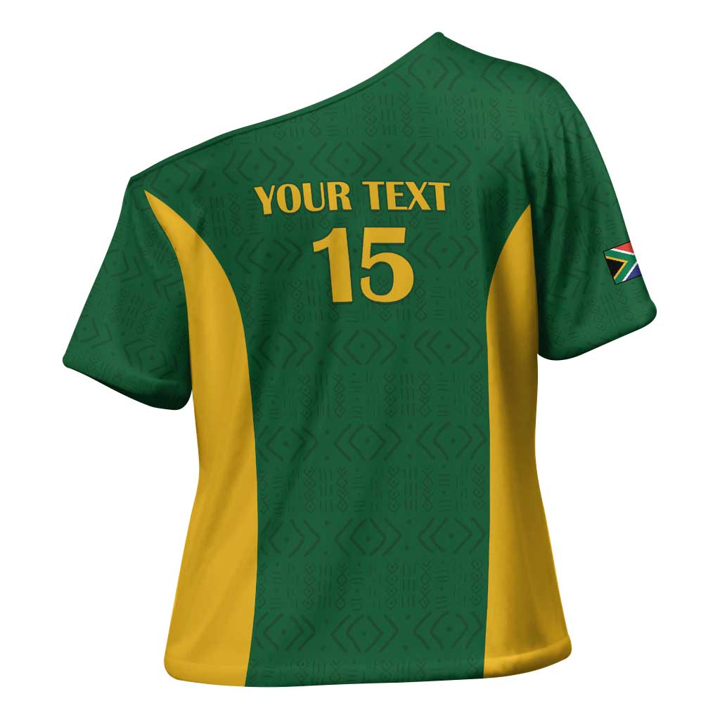 South Africa Hockey Custom Cross Shoulder Shirt Go Ama Stokke Stokke Go - Wonder Print Shop