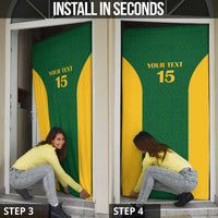 South Africa Hockey Custom Door Cover Go Ama Stokke Stokke Go - Wonder Print Shop