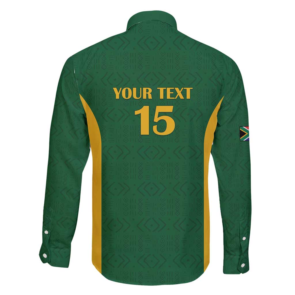 South Africa Hockey Custom Family Matching Long Sleeve Bodycon Dress and Hawaiian Shirt Go Ama Stokke Stokke Go - Wonder Print Shop