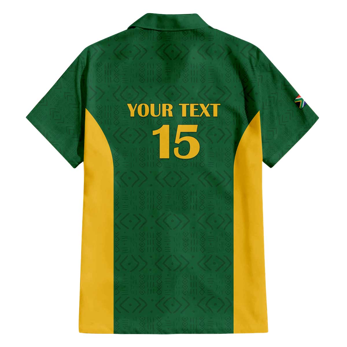 South Africa Hockey Custom Family Matching Off The Shoulder Long Sleeve Dress and Hawaiian Shirt Go Ama Stokke Stokke Go - Wonder Print Shop