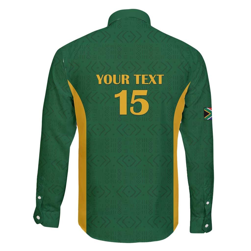 South Africa Hockey Custom Family Matching Short Sleeve Bodycon Dress and Hawaiian Shirt Go Ama Stokke Stokke Go - Wonder Print Shop