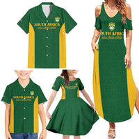 South Africa Hockey Custom Family Matching Summer Maxi Dress and Hawaiian Shirt Go Ama Stokke Stokke Go - Wonder Print Shop