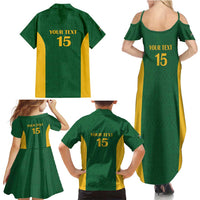 South Africa Hockey Custom Family Matching Summer Maxi Dress and Hawaiian Shirt Go Ama Stokke Stokke Go - Wonder Print Shop