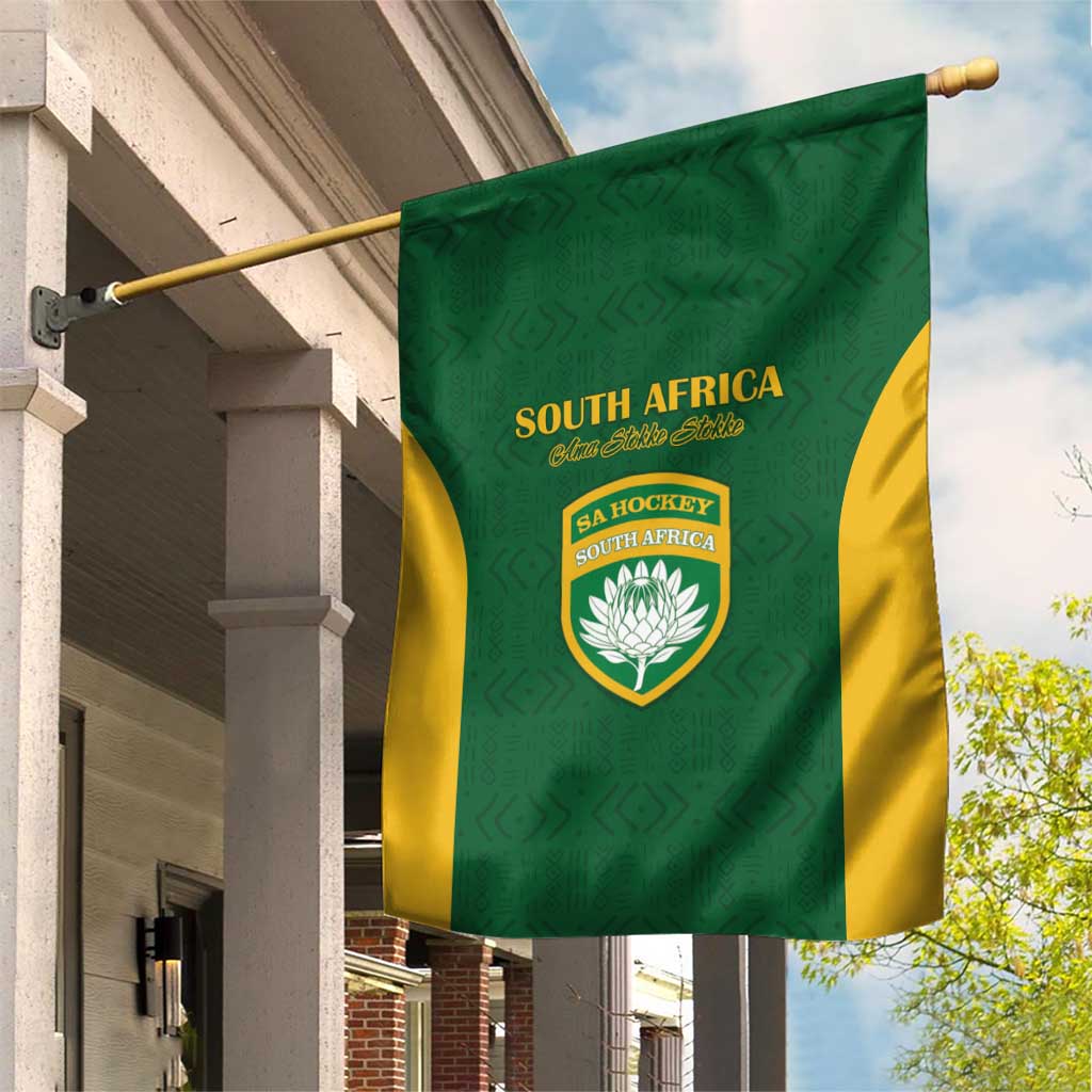South Africa Hockey Garden Flag Go Ama Stokke Stokke Go - Wonder Print Shop