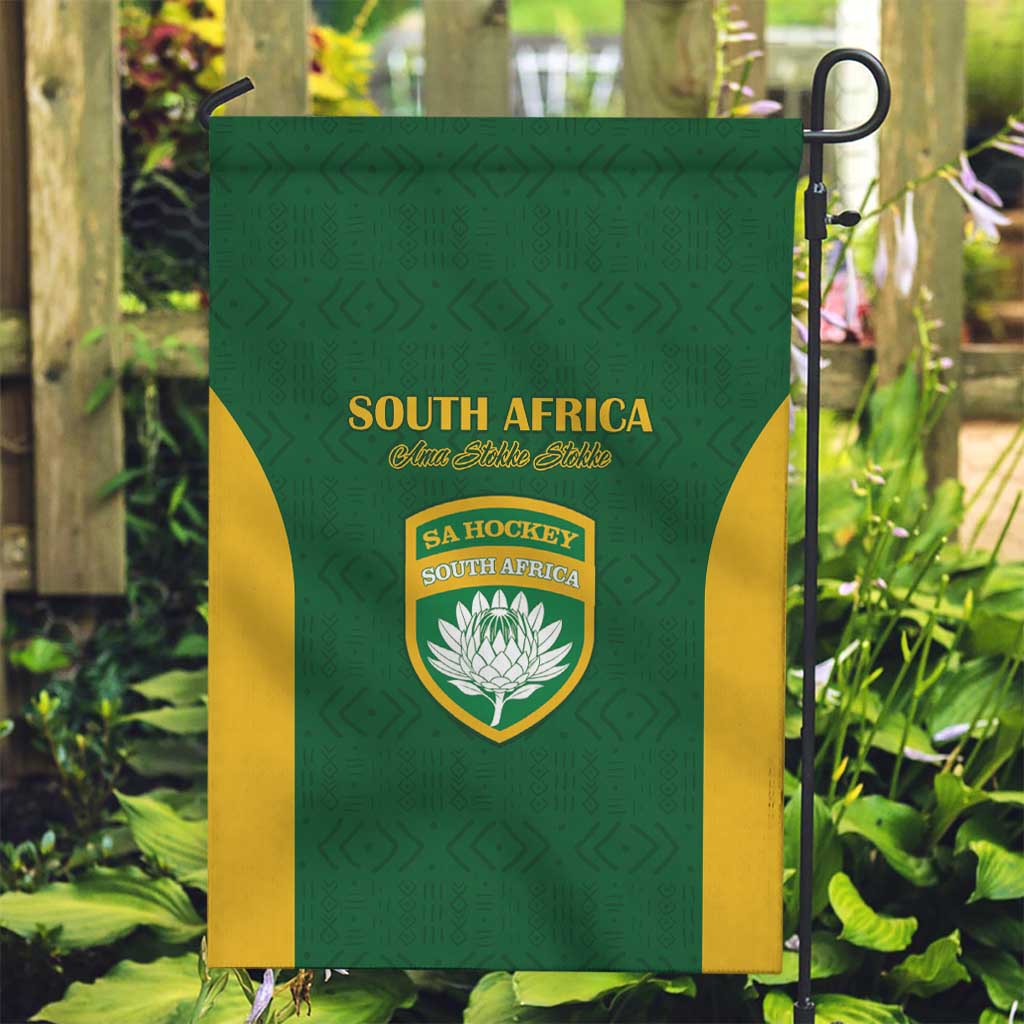 South Africa Hockey Garden Flag Go Ama Stokke Stokke Go - Wonder Print Shop