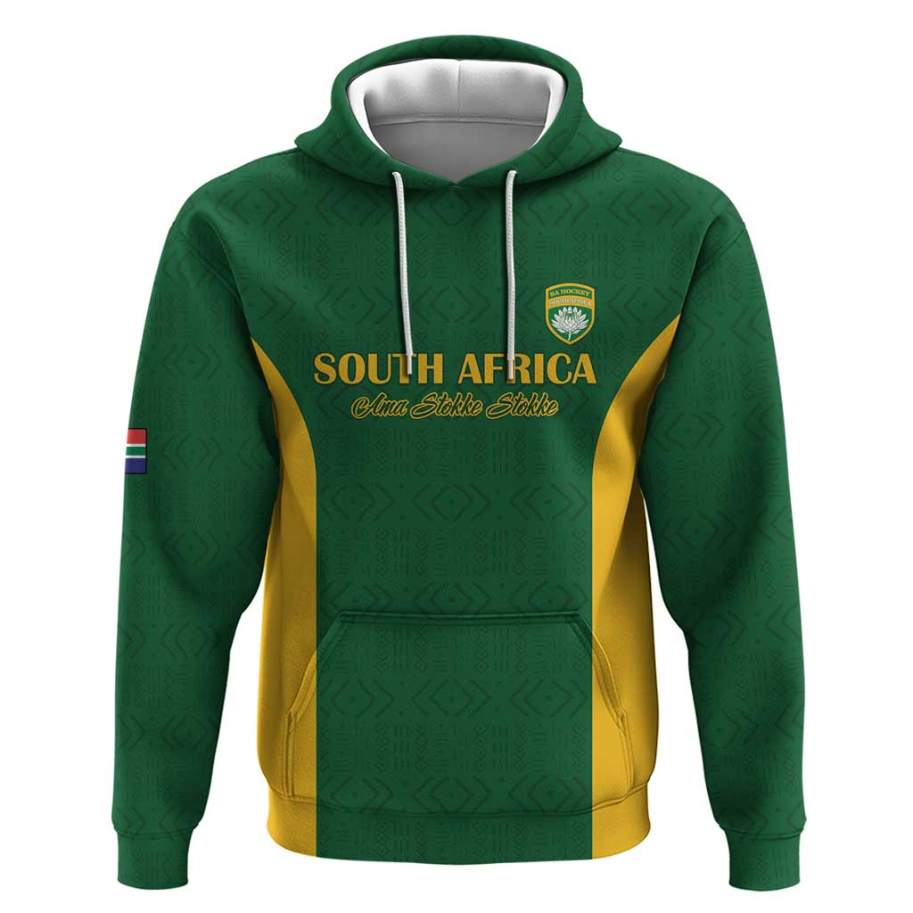 South Africa Hockey Custom Hoodie Go Ama Stokke Stokke Go - Wonder Print Shop