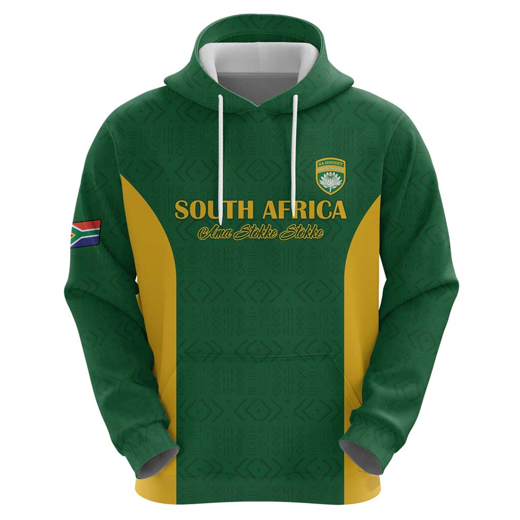 South Africa Hockey Custom Hoodie Go Ama Stokke Stokke Go - Wonder Print Shop
