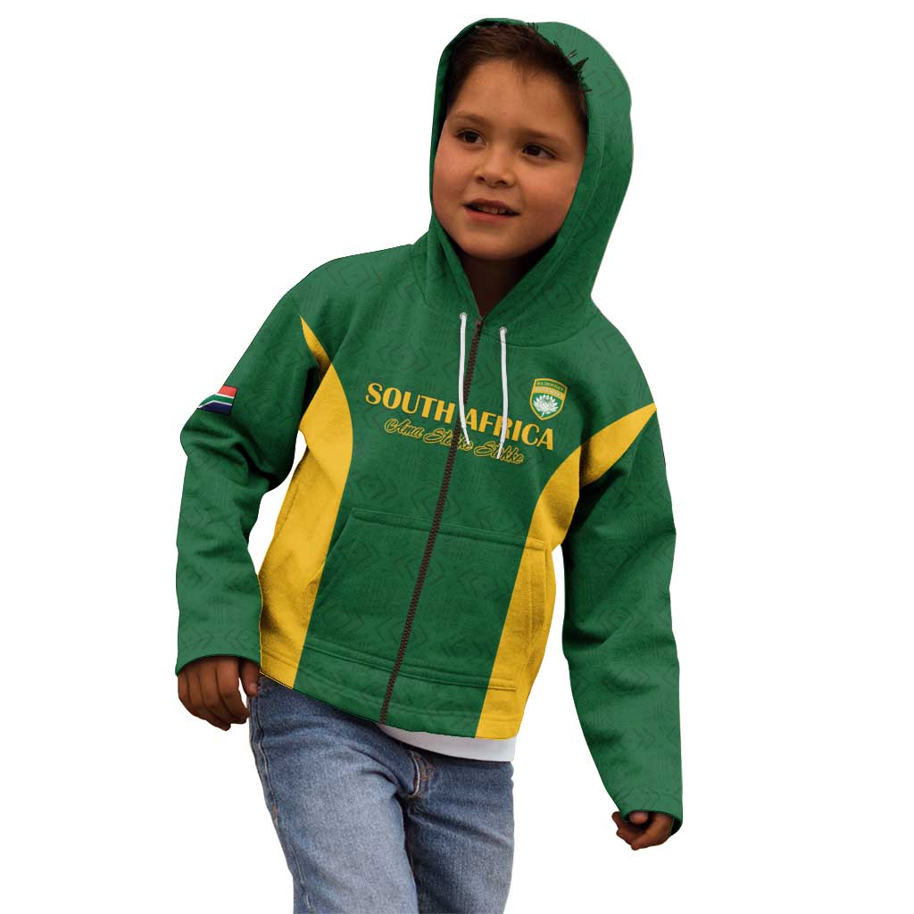South Africa Hockey Custom Kid Hoodie Go Ama Stokke Stokke Go - Wonder Print Shop