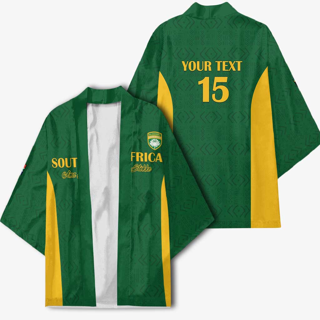 South Africa Hockey Custom Kimono Go Ama Stokke Stokke Go - Wonder Print Shop