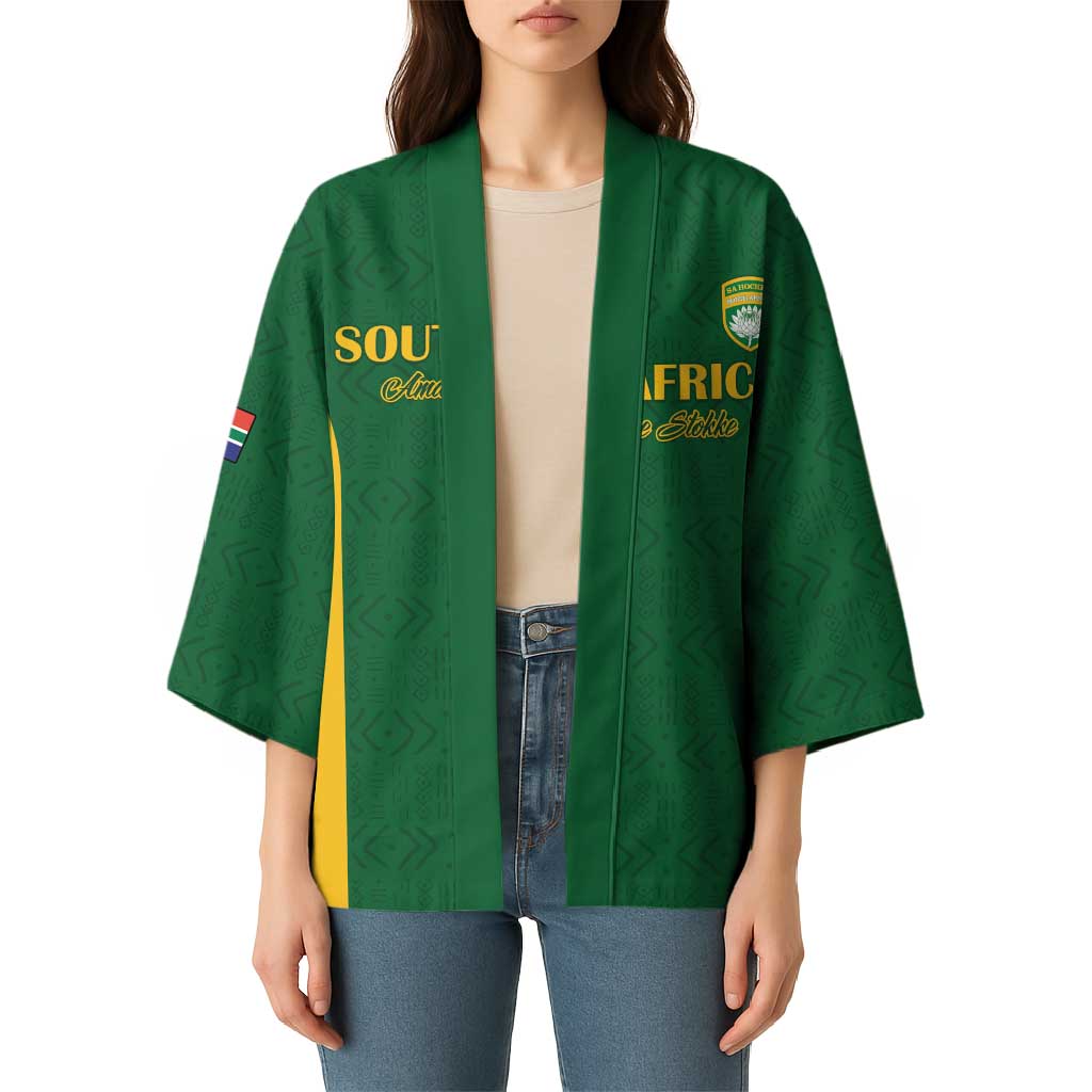 South Africa Hockey Custom Kimono Go Ama Stokke Stokke Go - Wonder Print Shop