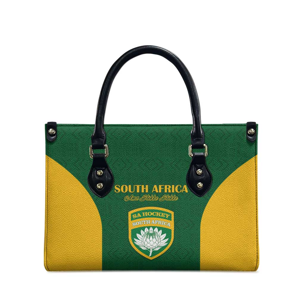 South Africa Hockey Leather Bag Go Ama Stokke Stokke Go - Wonder Print Shop