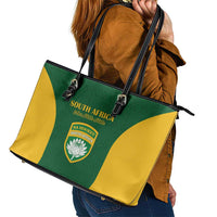 South Africa Hockey Leather Tote Bag Go Ama Stokke Stokke Go - Wonder Print Shop