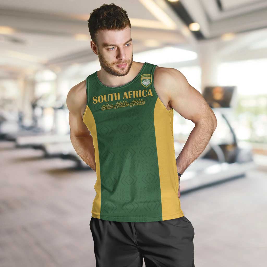 South Africa Hockey Custom Men Tank Top Go Ama Stokke Stokke Go - Wonder Print Shop