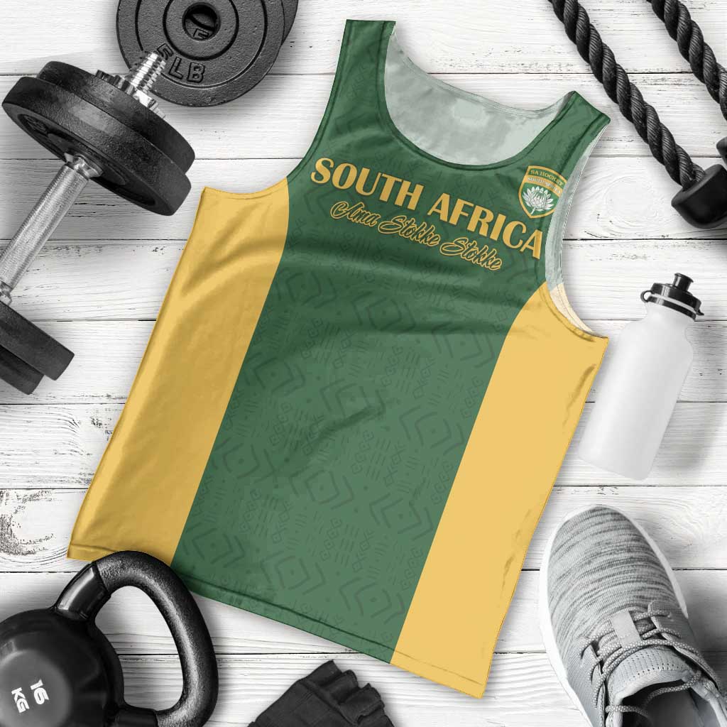 South Africa Hockey Custom Men Tank Top Go Ama Stokke Stokke Go - Wonder Print Shop