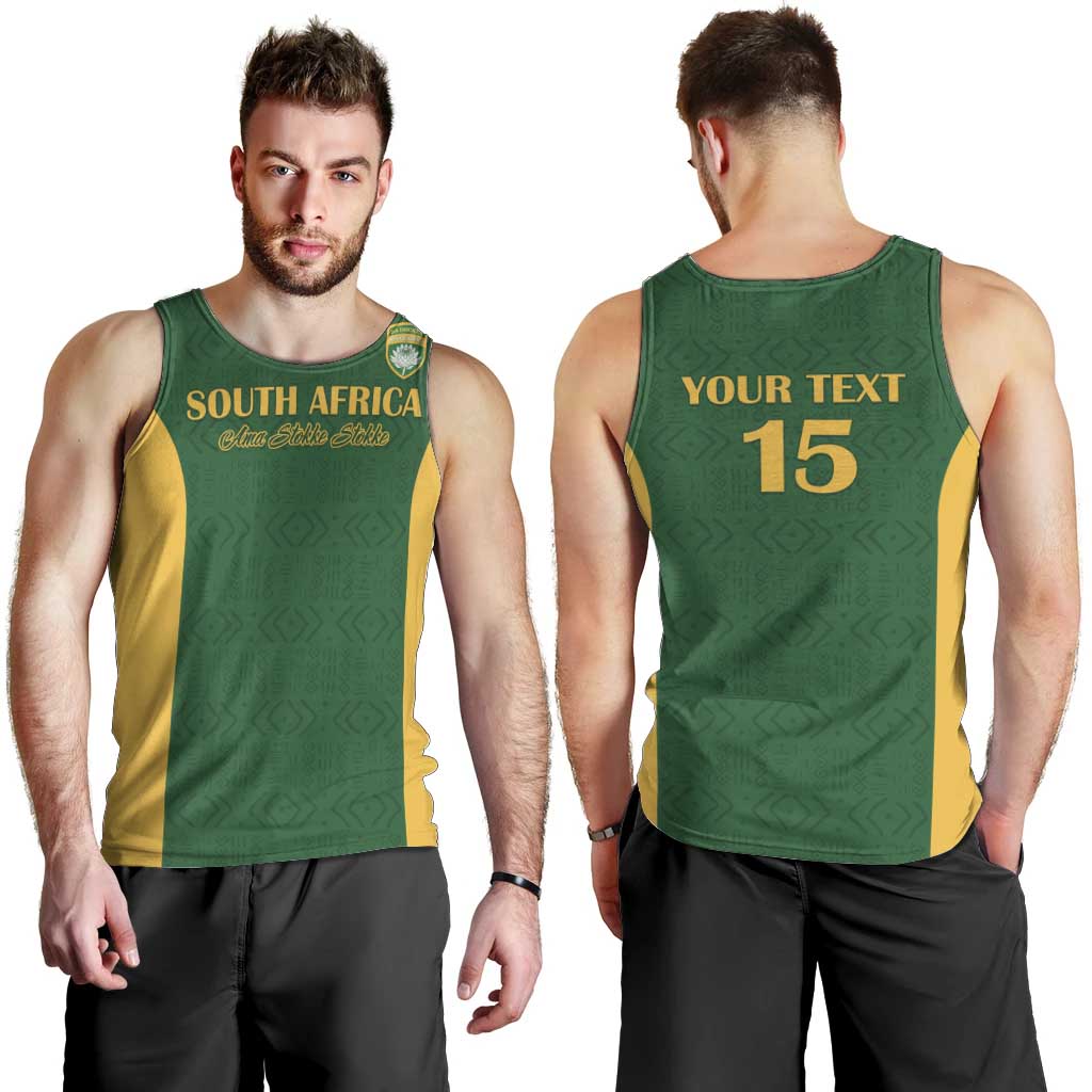 South Africa Hockey Custom Men Tank Top Go Ama Stokke Stokke Go - Wonder Print Shop