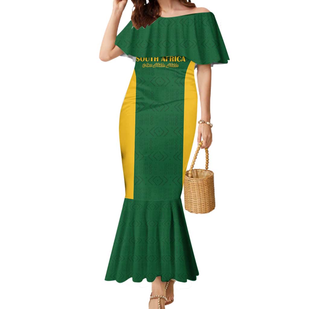 South Africa Hockey Custom Mermaid Dress Go Ama Stokke Stokke Go - Wonder Print Shop