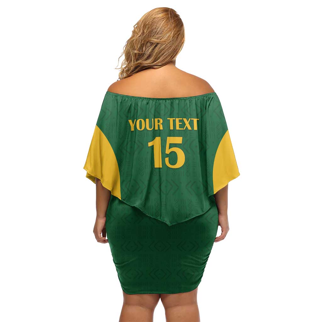 South Africa Hockey Custom Off Shoulder Short Dress Go Ama Stokke Stokke Go - Wonder Print Shop