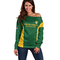 South Africa Hockey Custom Off Shoulder Sweater Go Ama Stokke Stokke Go - Wonder Print Shop