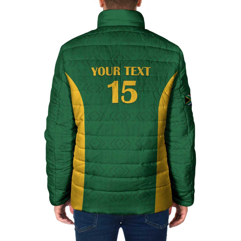 South Africa Hockey Custom Padded Jacket Go Ama Stokke Stokke Go - Wonder Print Shop