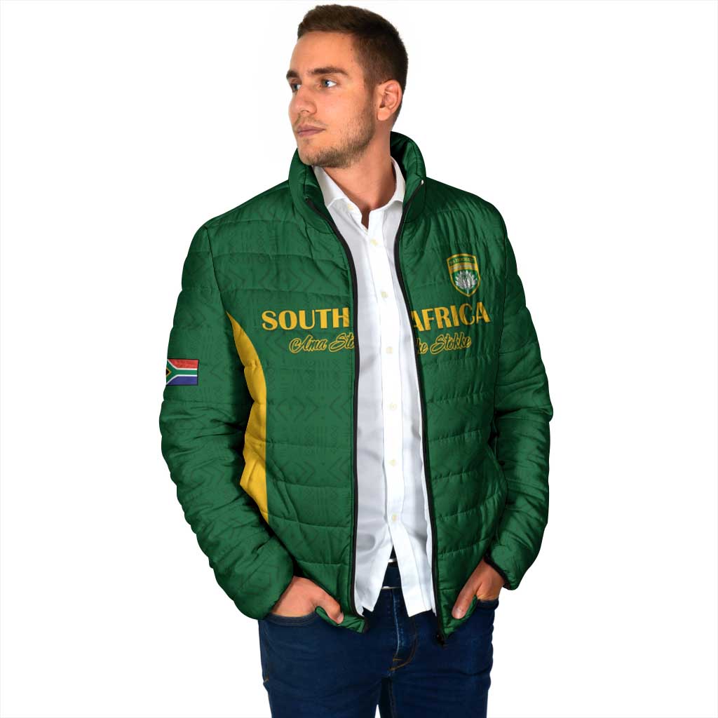South Africa Hockey Custom Padded Jacket Go Ama Stokke Stokke Go - Wonder Print Shop