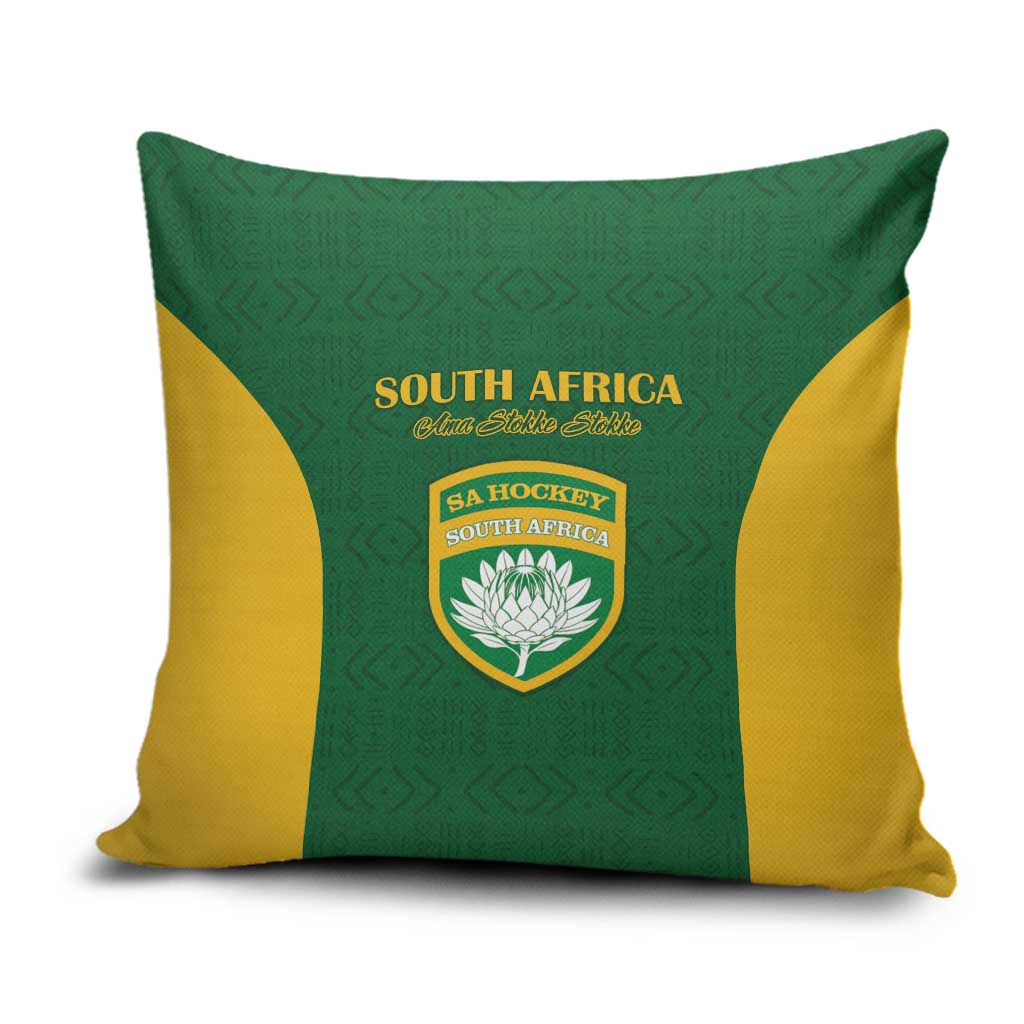South Africa Hockey Pillow Cover Go Ama Stokke Stokke Go - Wonder Print Shop