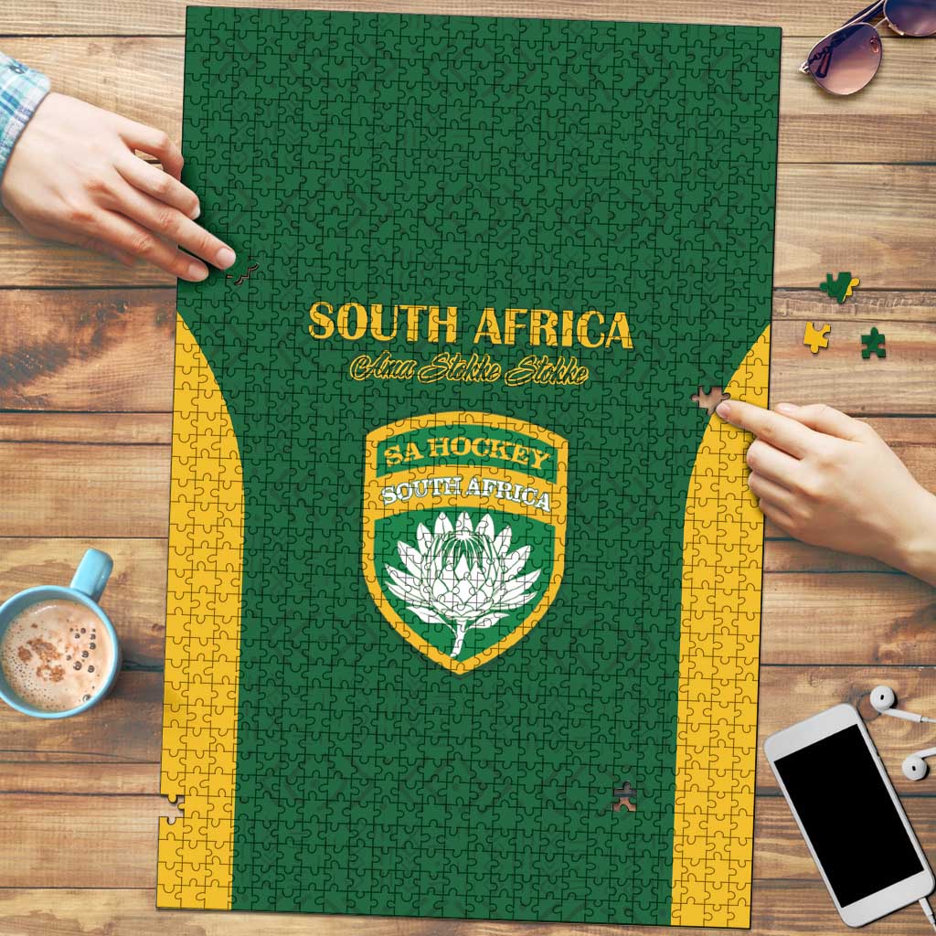 South Africa Hockey Puzzle Go Ama Stokke Stokke Go - Wonder Print Shop