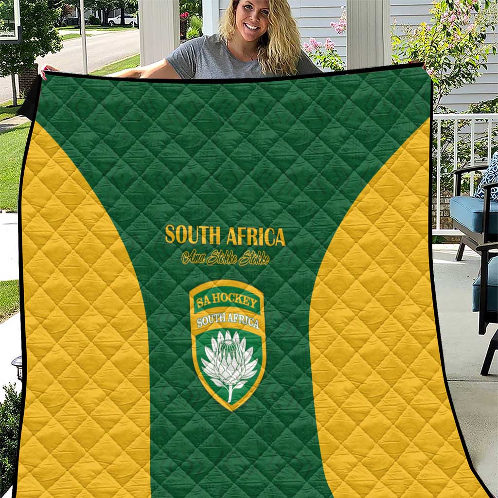 South Africa Hockey Quilt Go Ama Stokke Stokke Go - Wonder Print Shop