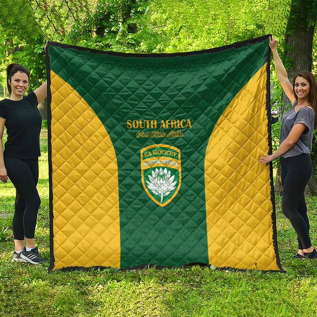 South Africa Hockey Quilt Go Ama Stokke Stokke Go - Wonder Print Shop