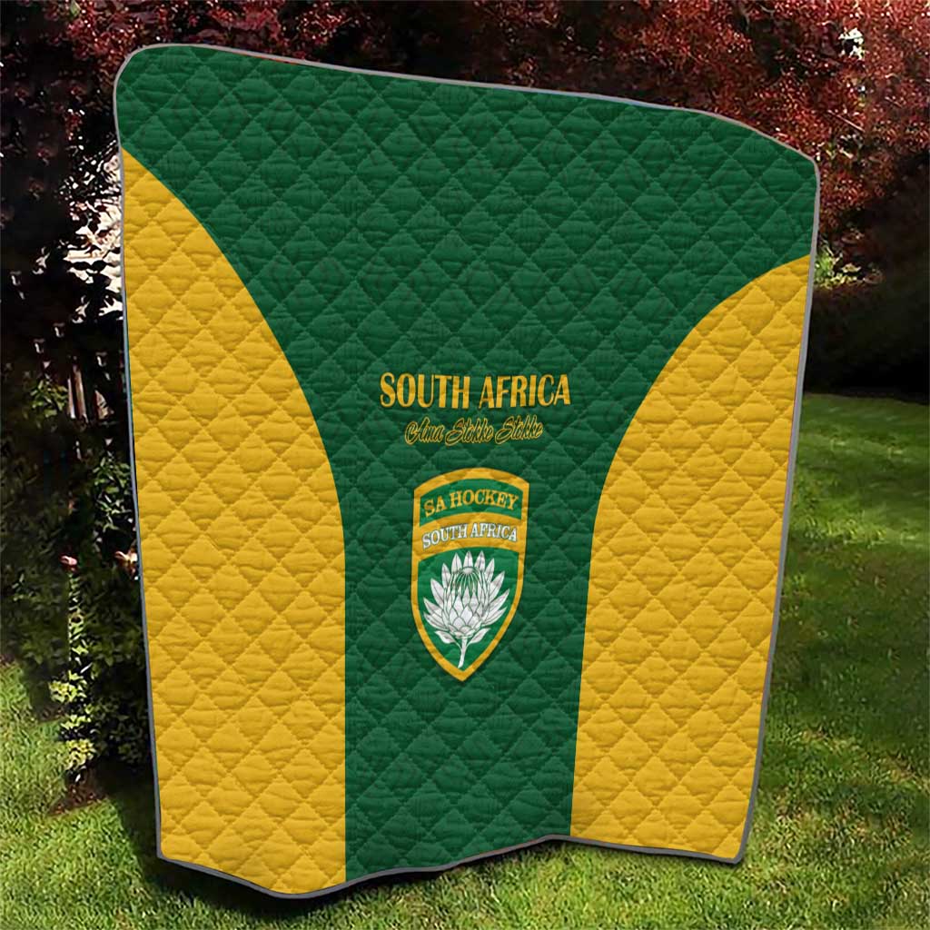South Africa Hockey Quilt Go Ama Stokke Stokke Go - Wonder Print Shop