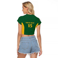 South Africa Hockey Custom Raglan Cropped T Shirt Go Ama Stokke Stokke Go - Wonder Print Shop