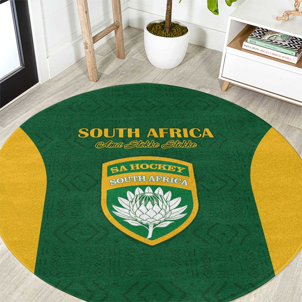 South Africa Hockey Round Carpet Go Ama Stokke Stokke Go - Wonder Print Shop