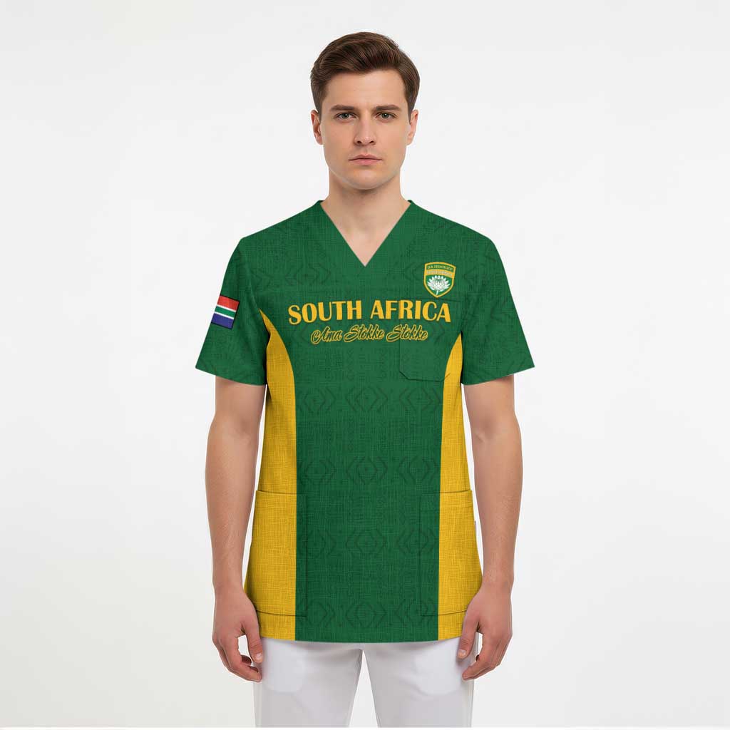 South Africa Hockey Custom Scrub Top Go Ama Stokke Stokke Go - Wonder Print Shop