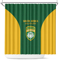 South Africa Hockey Shower Curtain Go Ama Stokke Stokke Go - Wonder Print Shop