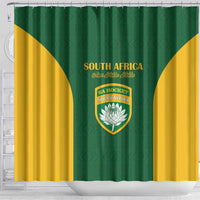 South Africa Hockey Shower Curtain Go Ama Stokke Stokke Go - Wonder Print Shop